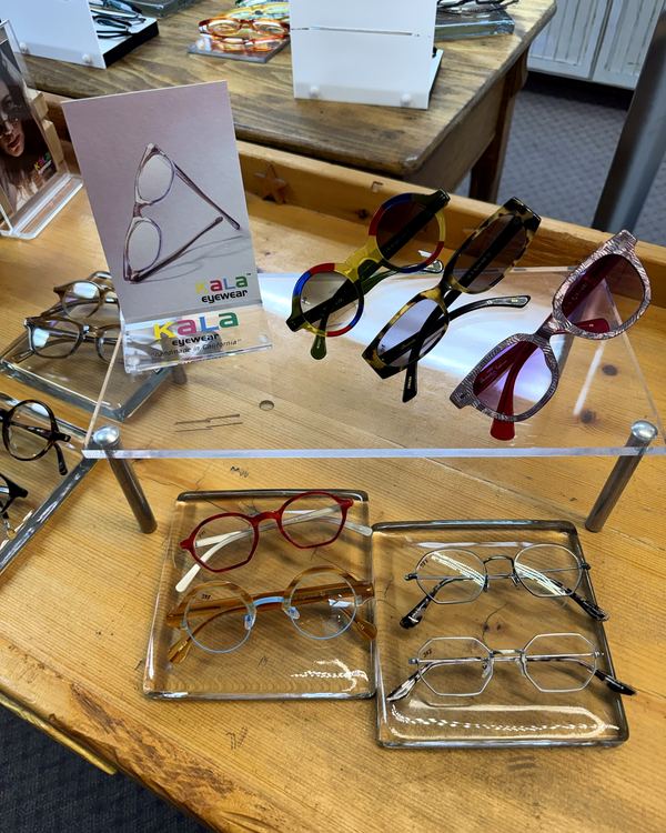 Kala Eyewear frames on display at The Optical Centre