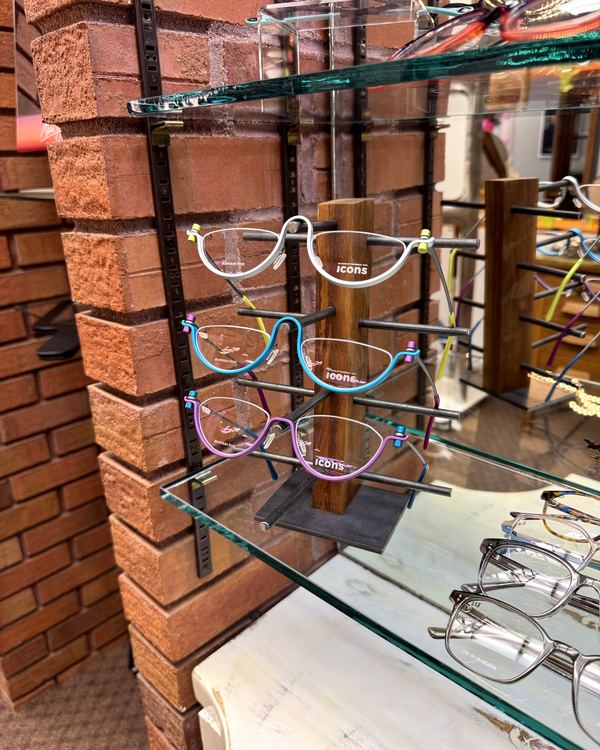 l.a. Eyeworks frames on display at The Optical Centre