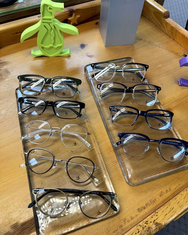 Original Penguin frames on display at The Optical Centre