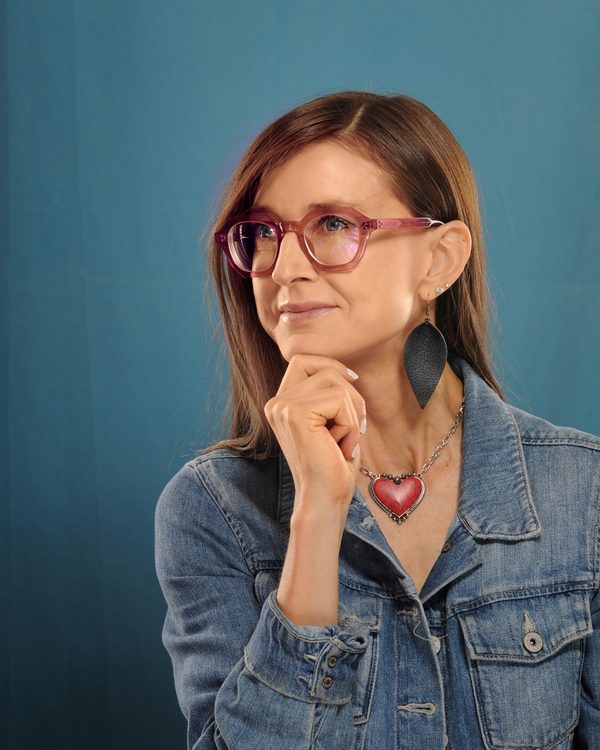A patient of The Optical Centre in their glasses